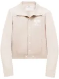 Courrèges chest logo-patch shirt jacket - Pink