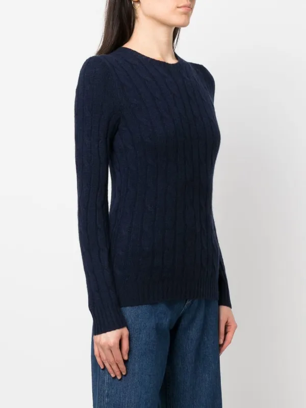 Polo Ralph Lauren ケーブルニット カシミアセーター | ブルー