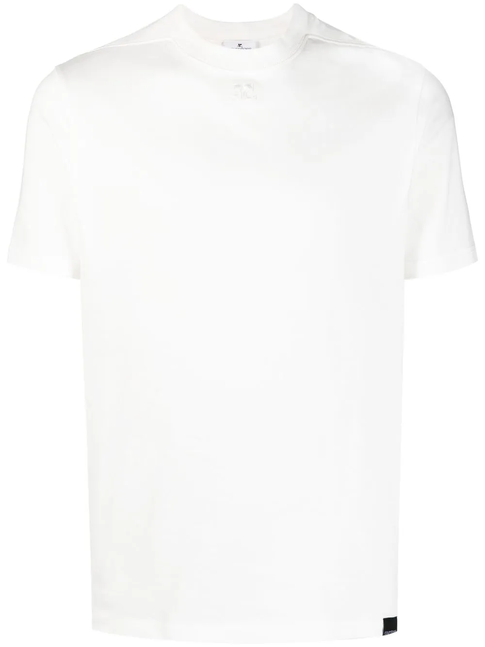 

Courrèges logo-patch crew-neck t-shirt - White