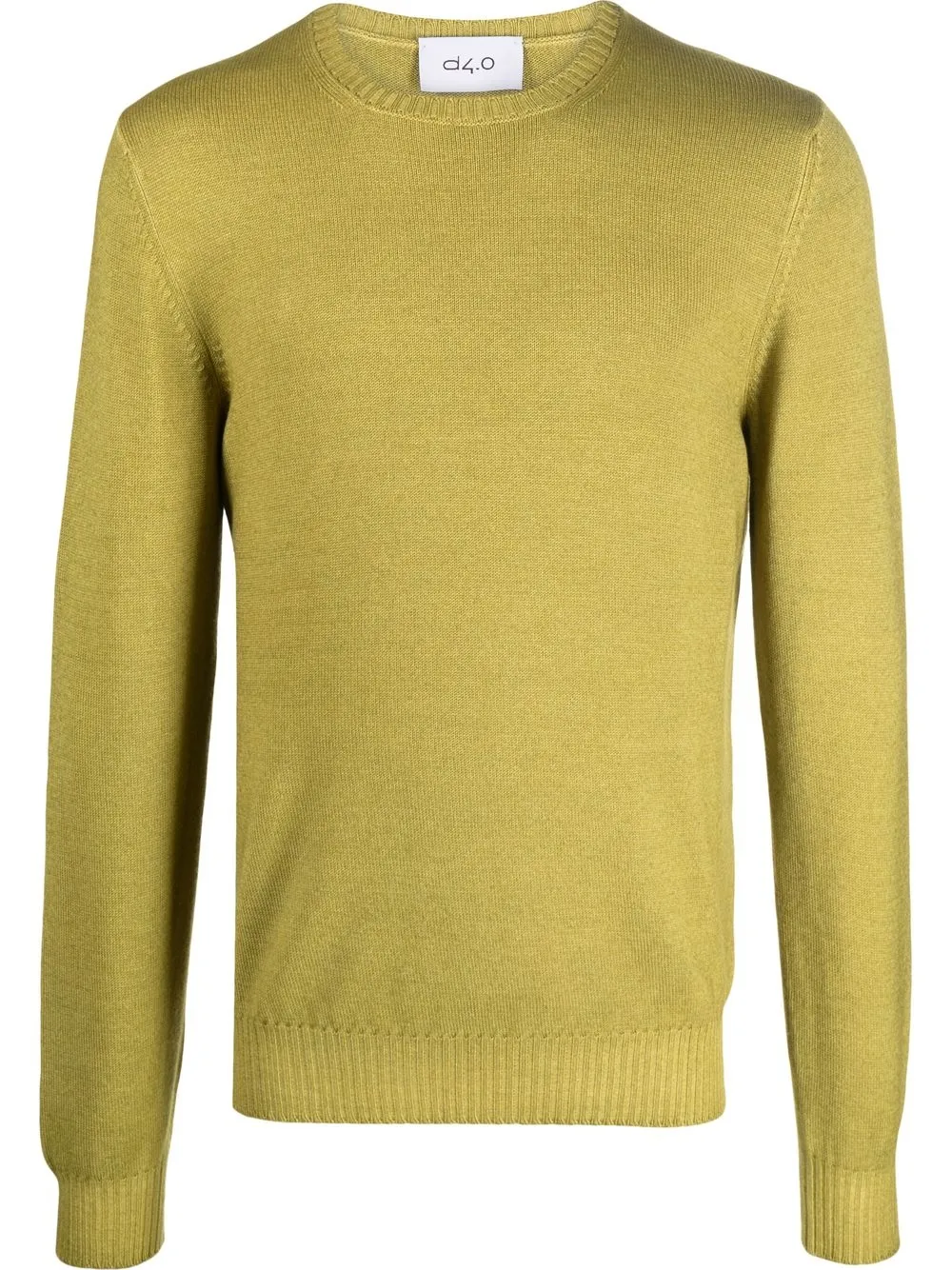 

D4.0 rib-trimmed virgin wool jumper - Green