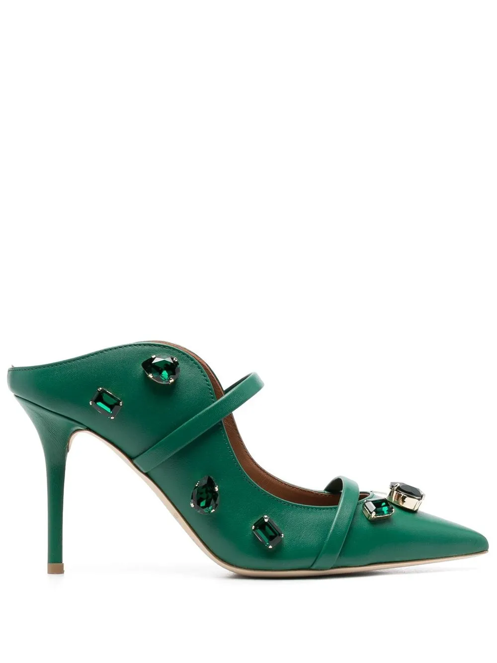 

Malone Souliers mules Maureen con tacón de 100mm - Verde