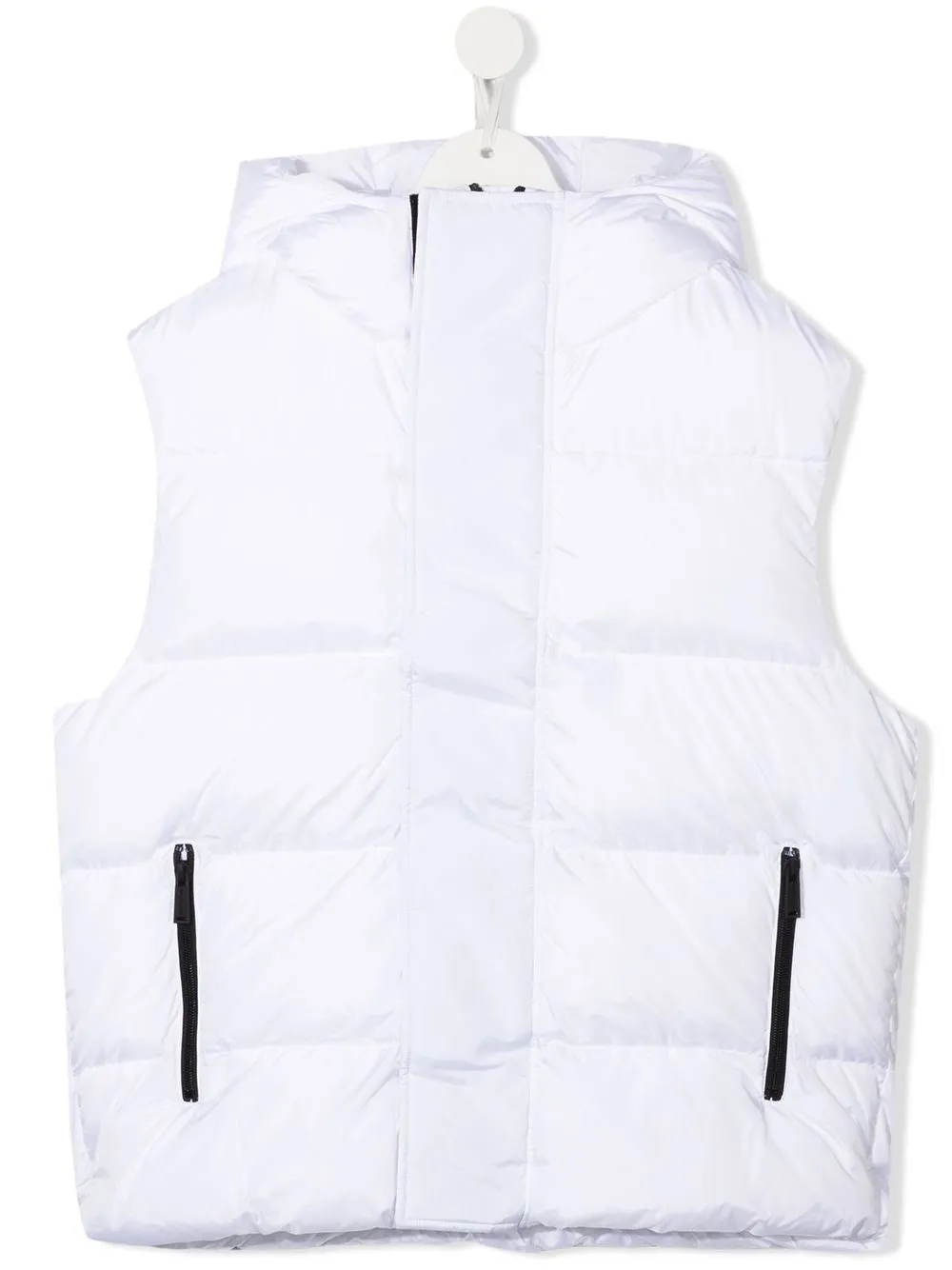 

Dsquared2 Kids TEEN padded zip-up gilet - White