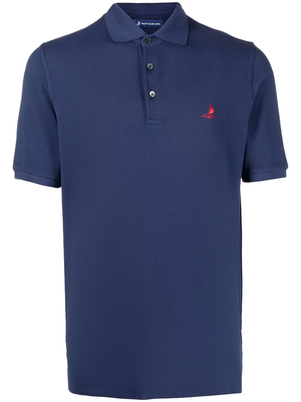 

Fedeli playera tipo polo con logo bordado - Azul