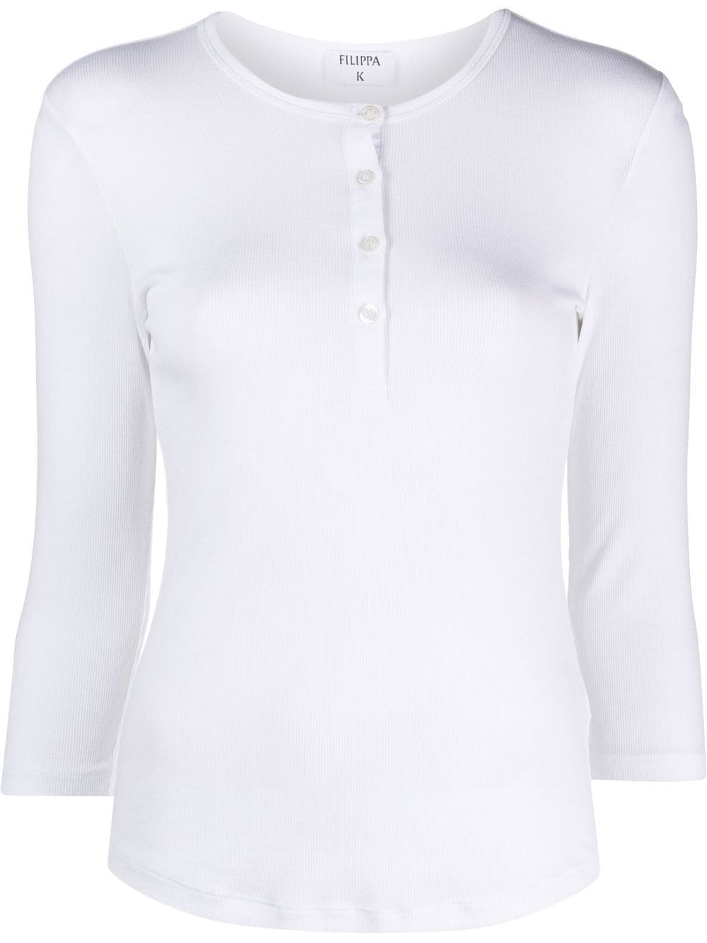 Filippa K Button-up Jersey Top In White