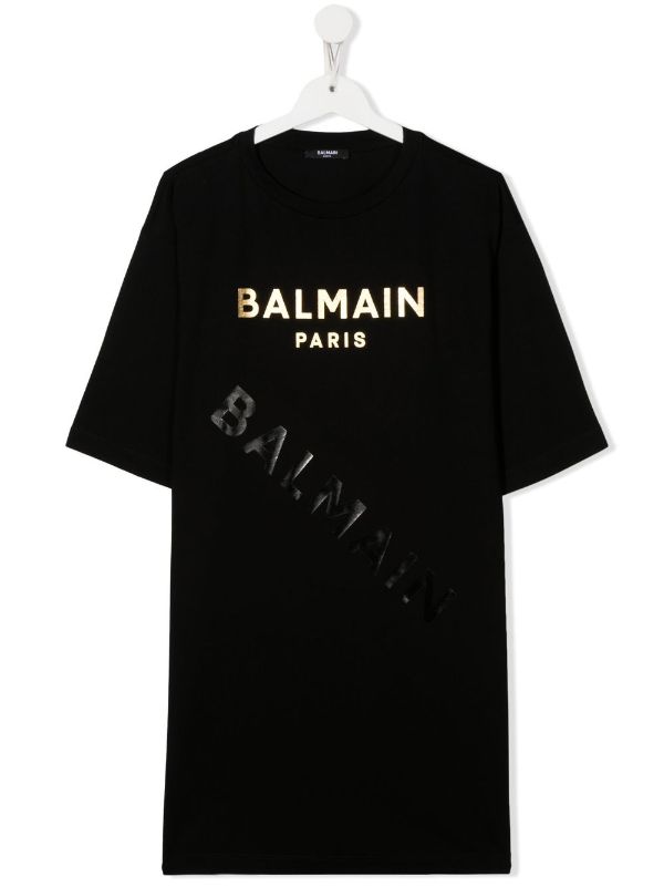 Balmain Kids ロゴ Tシャツワンピース - Farfetch