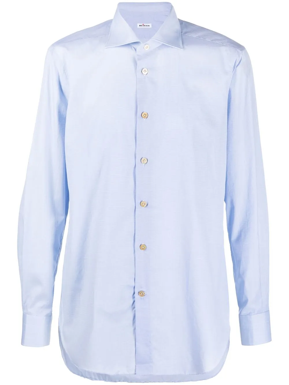 

Kiton camisa ajustada con botones - Azul