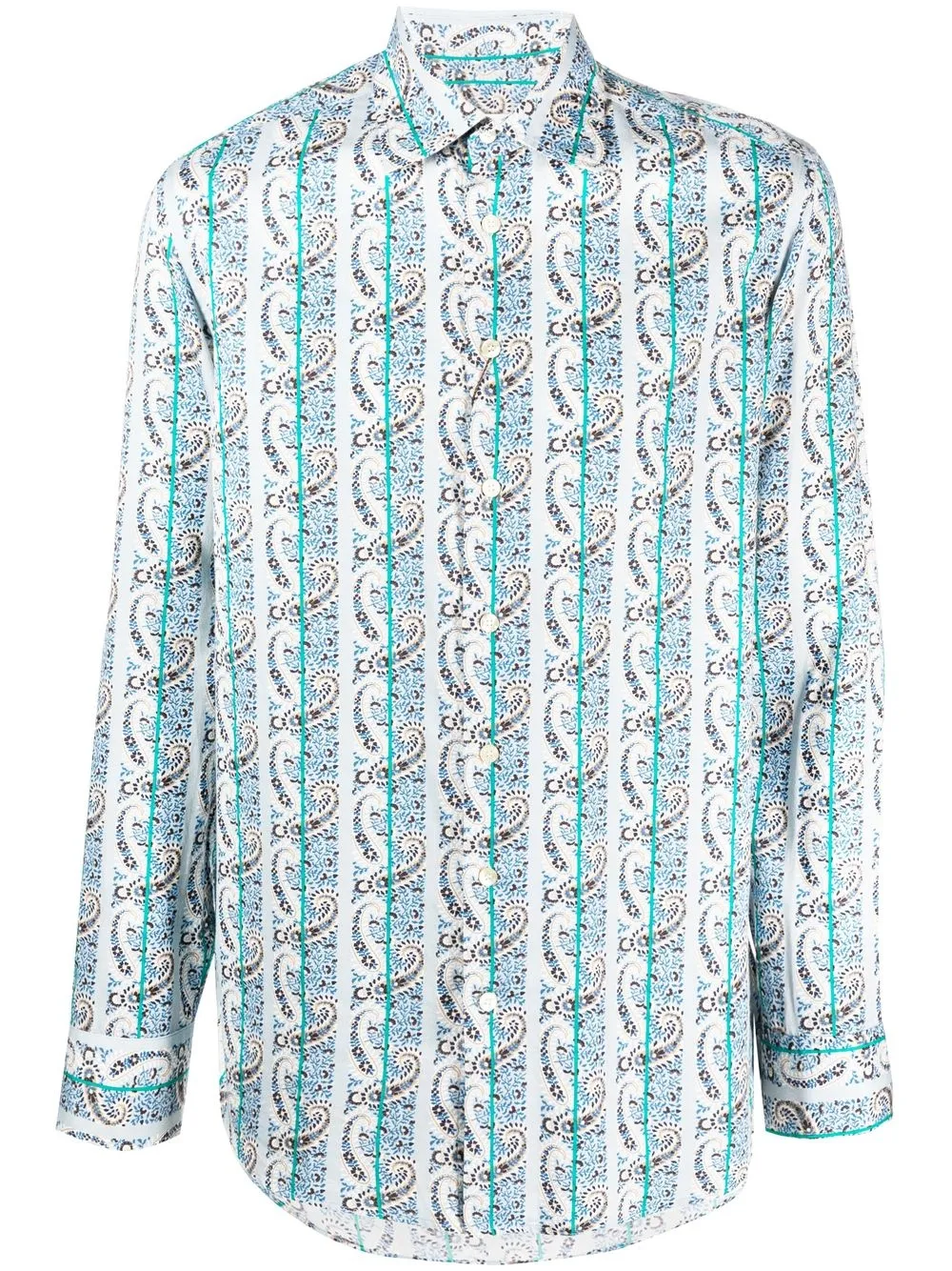 

ETRO paisley-print cotton shirt - Blue