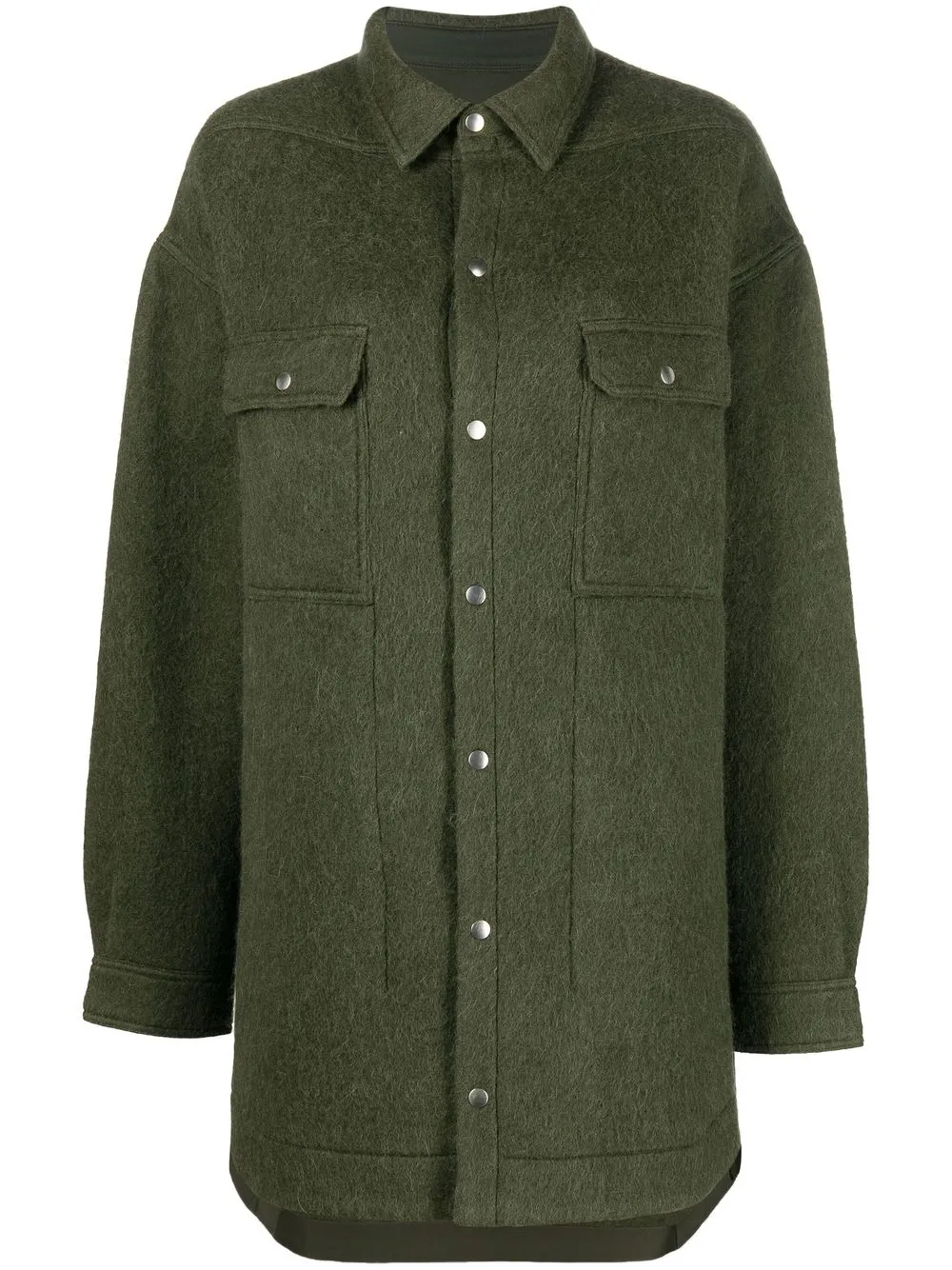 

Rick Owens sobrecamisa oversize - Verde