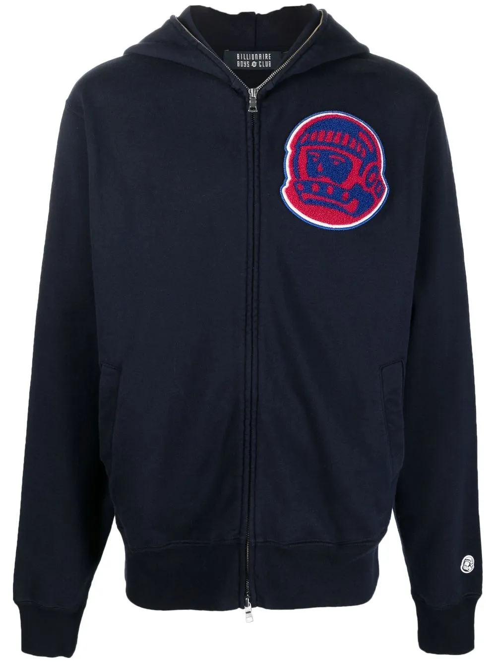 

Billionaire Boys Club chest logo-patch detail hoodie - Blue