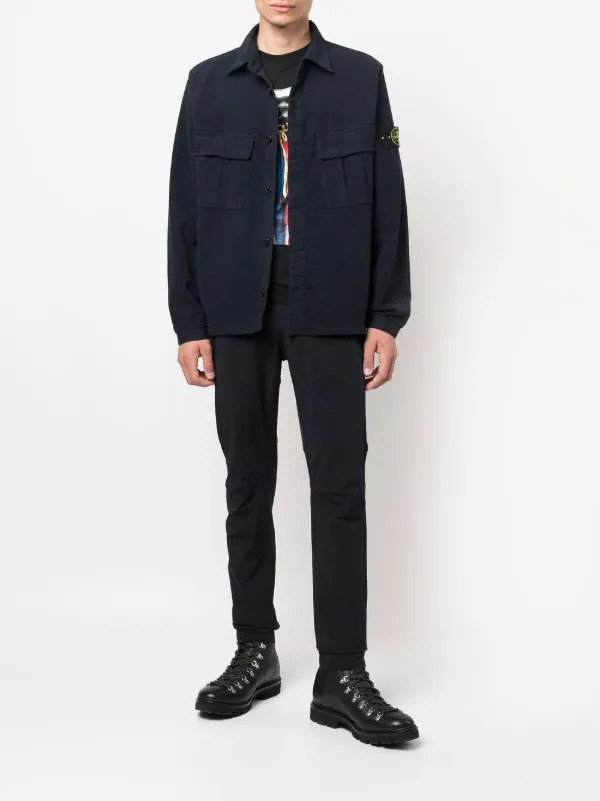 Stone Island Compass-patch Shirt Jacket 