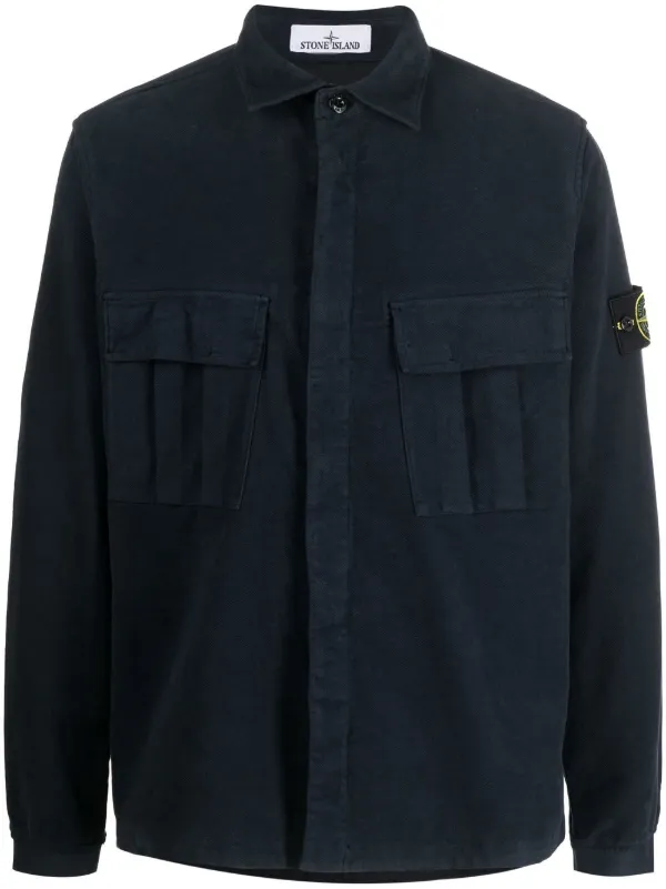 Stone Island Compass-patch Shirt Jacket 