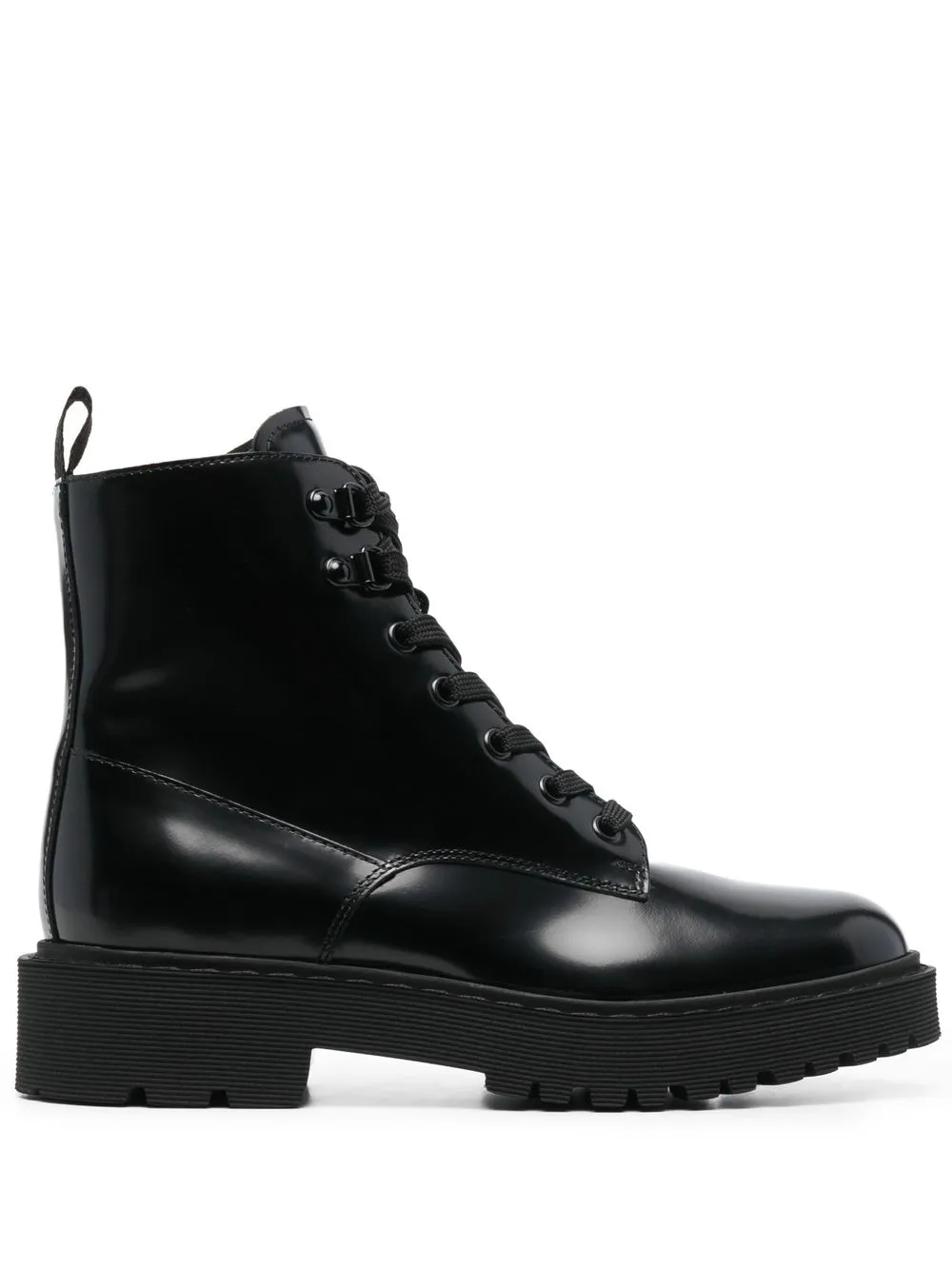 

Hogan botines con agujetas - Negro