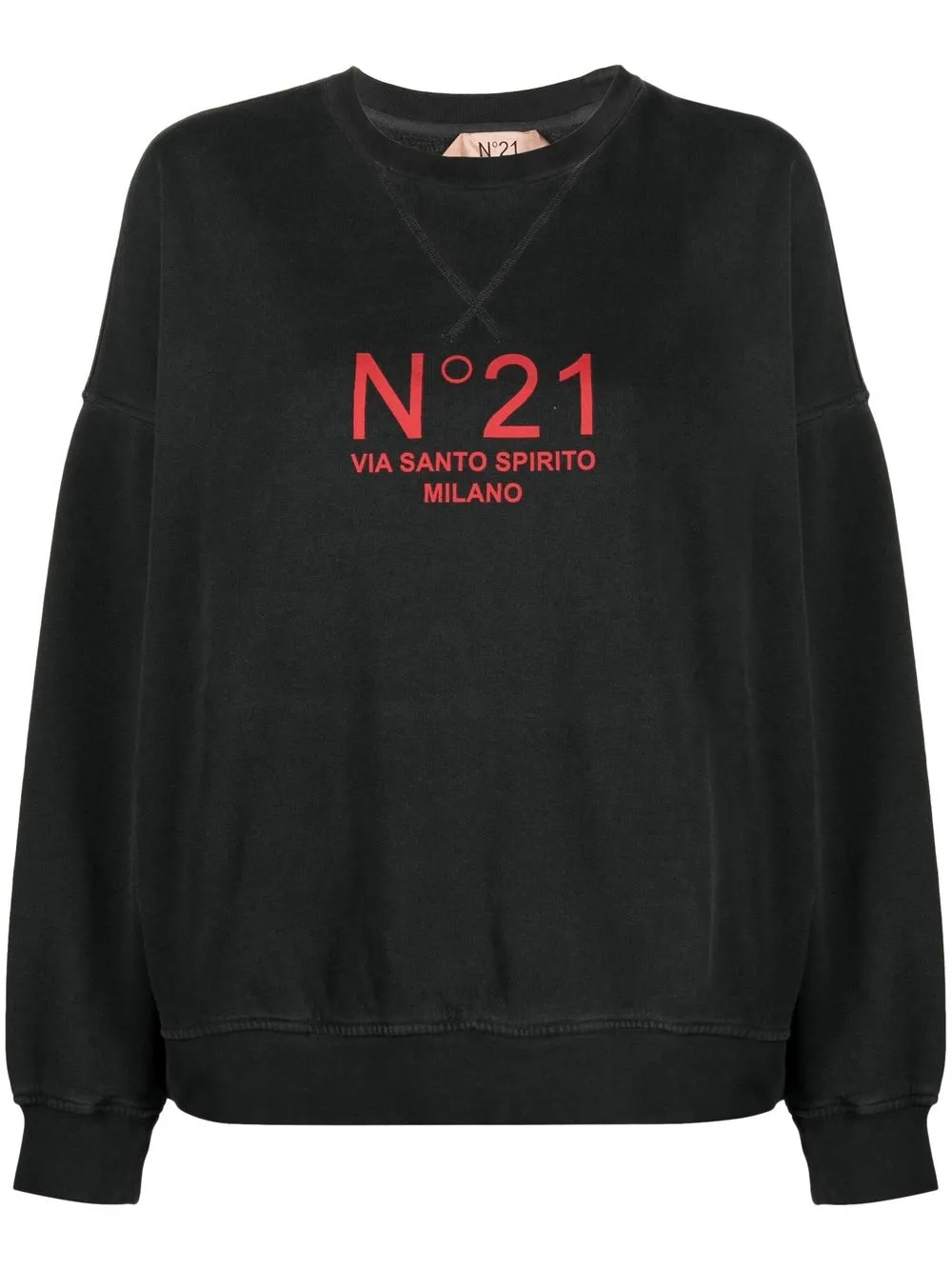 

Nº21 sudadera con logo estampado - Negro