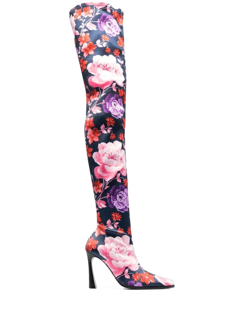 floral-print knee-high boots 100mm