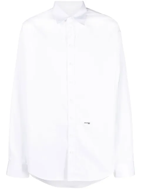DSQUARED2 camisa manga larga con logo estampado