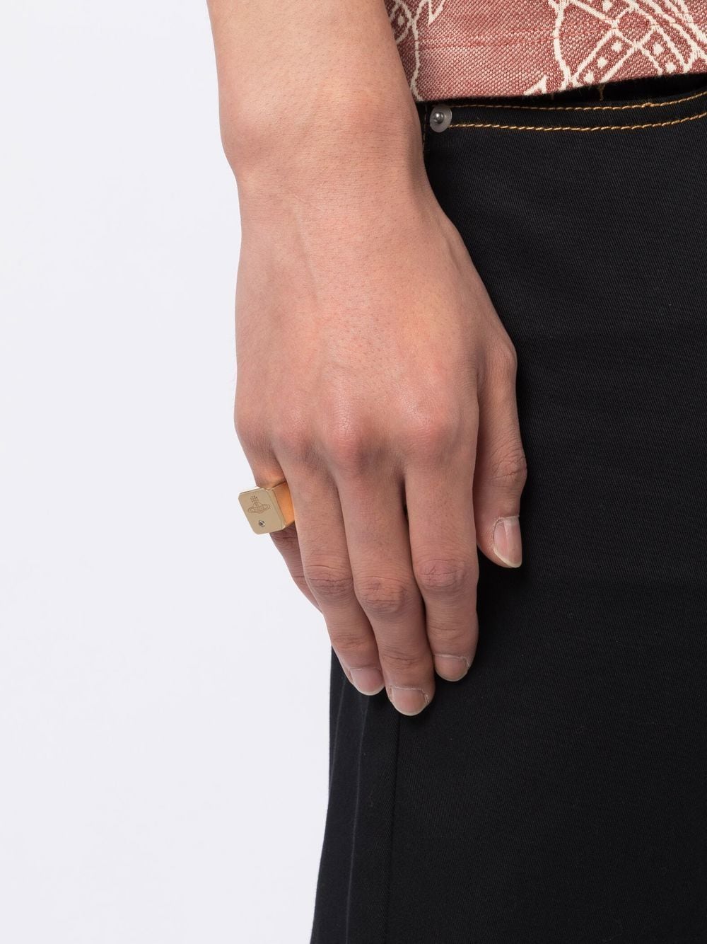 Vivienne Westwood Ring met gegraveerd logo - Goud