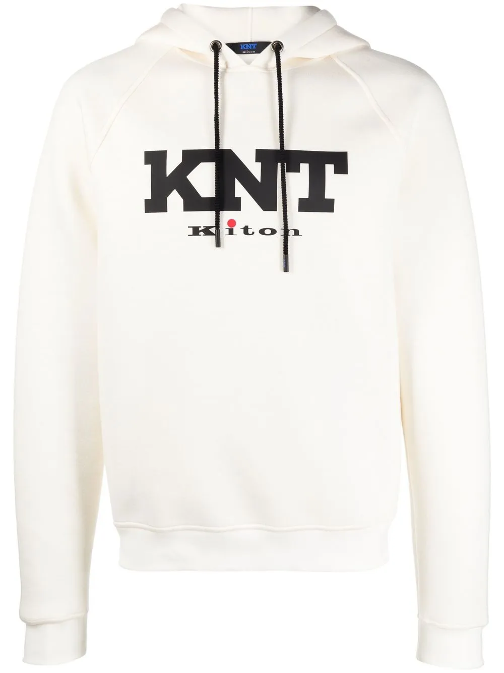 

Kiton hoodie con logo estampado - Blanco