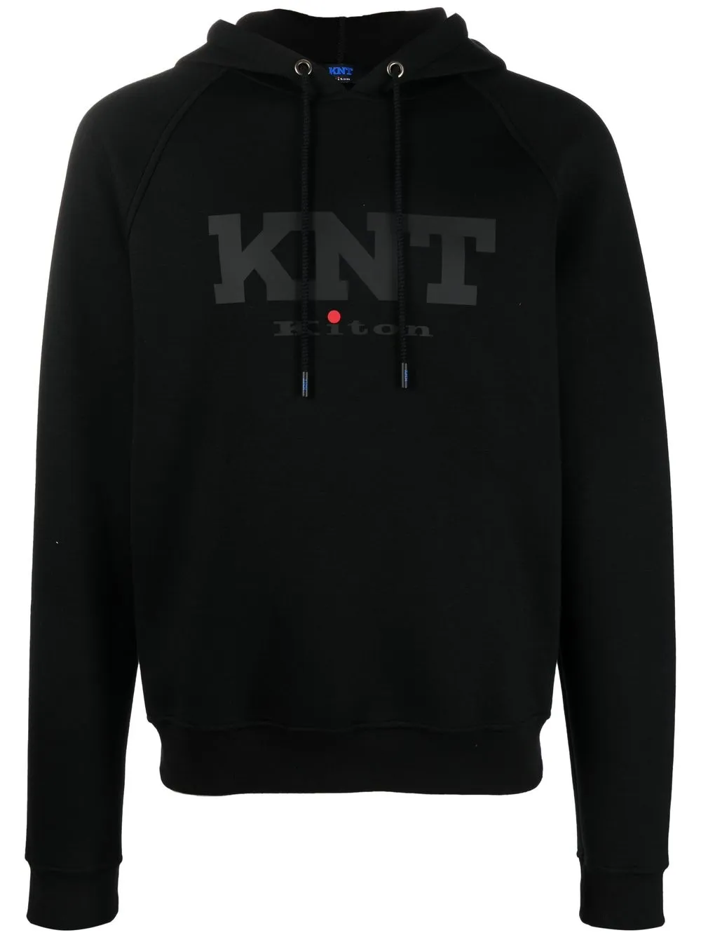 

Kiton hoodie con logo estampado - Negro