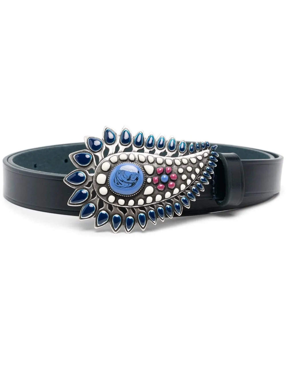 

Isabel Marant Alayne enamelled-buckle belt - Blue