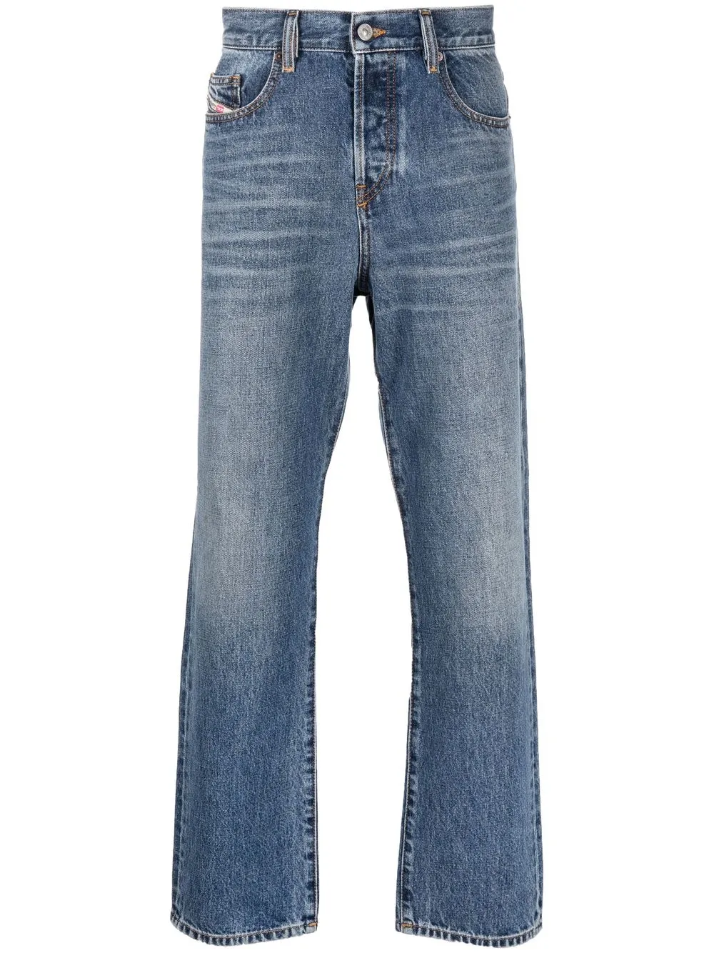 

Diesel high-waisted straight-leg jeans - Blue