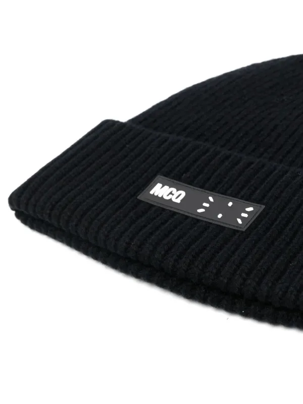 beanie with square logo