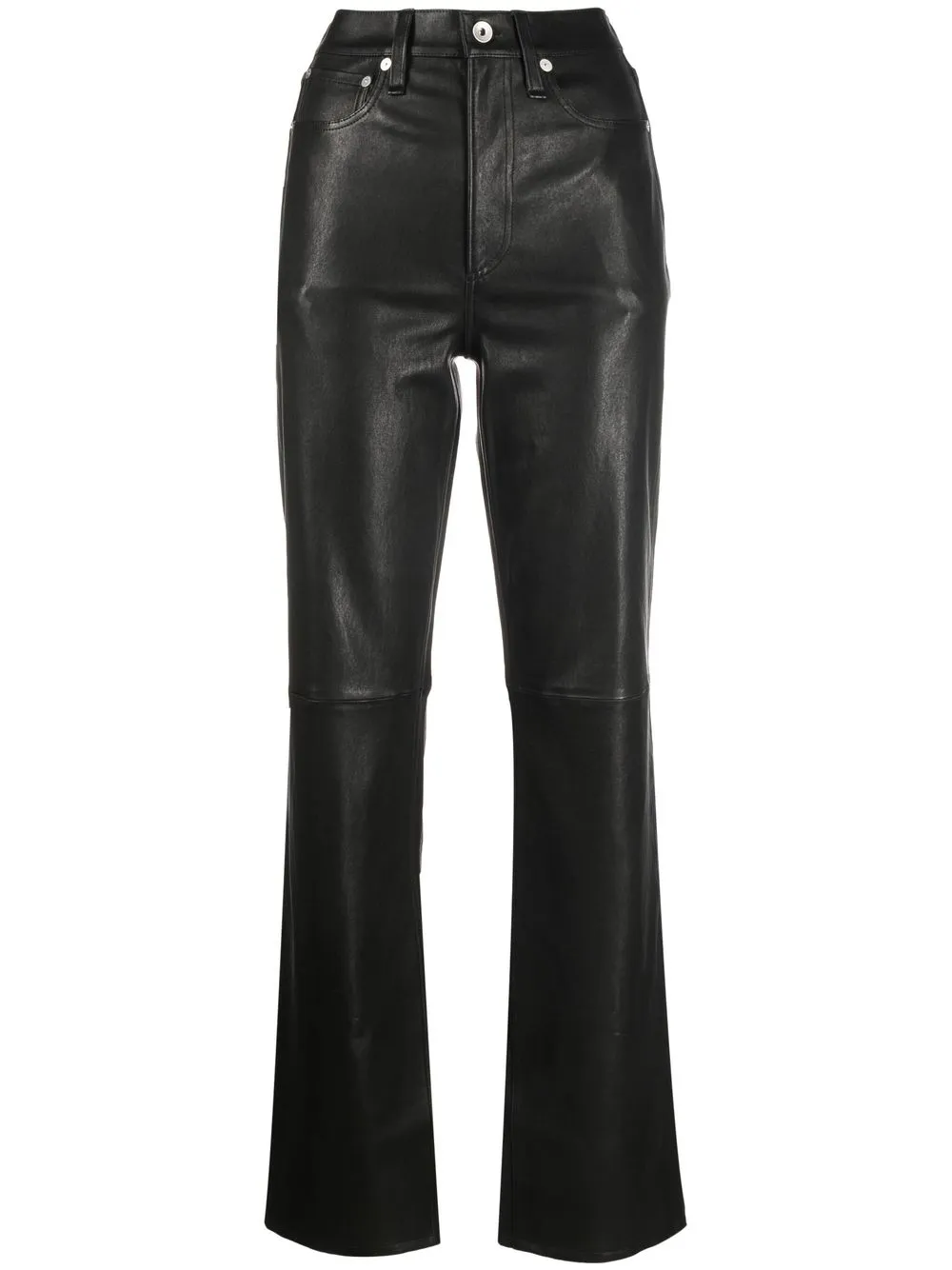 

Rag & Bone pantalones con tiro alto - Negro