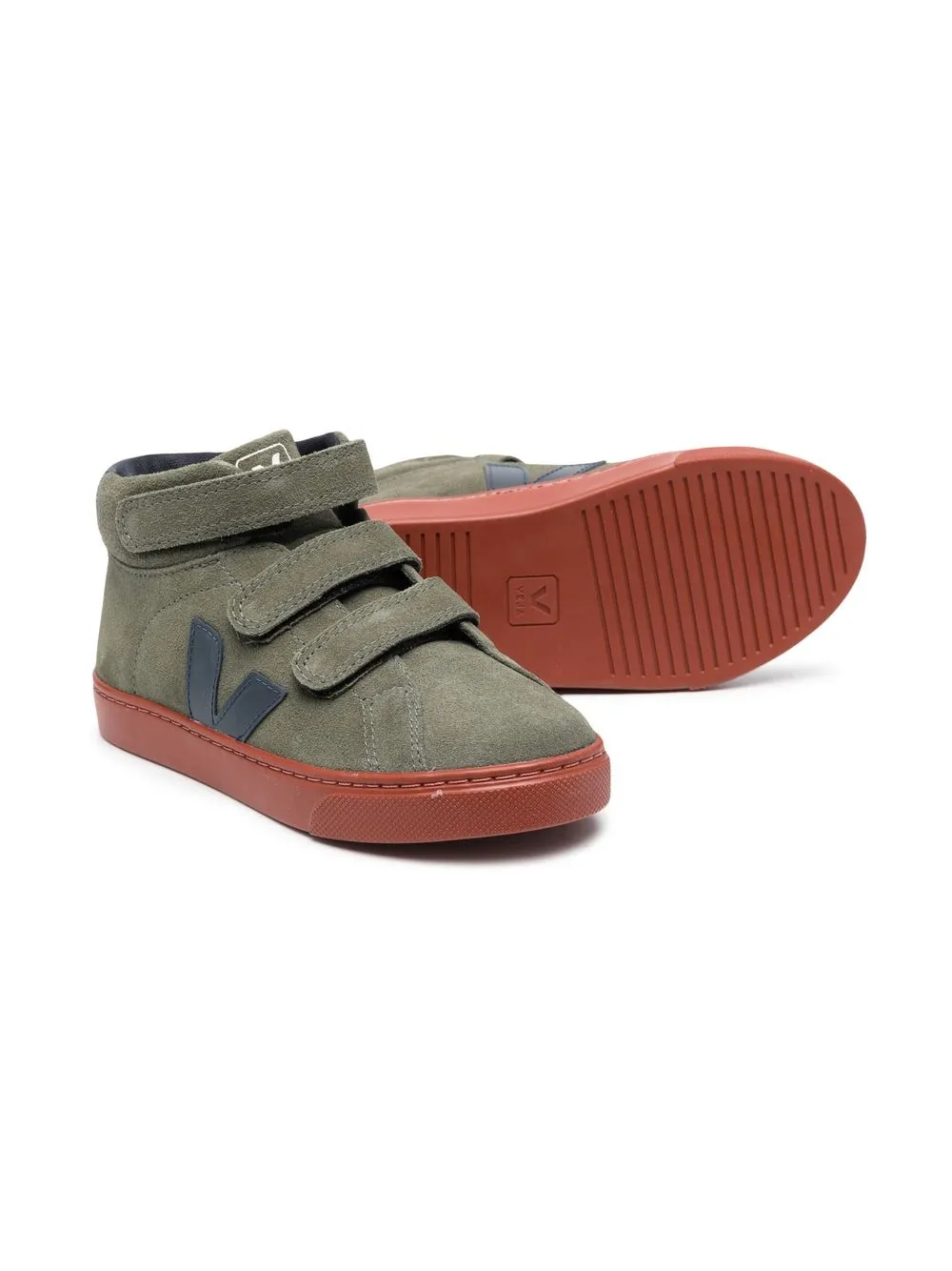 VEJA Kids Nautico suède sneakers - Groen