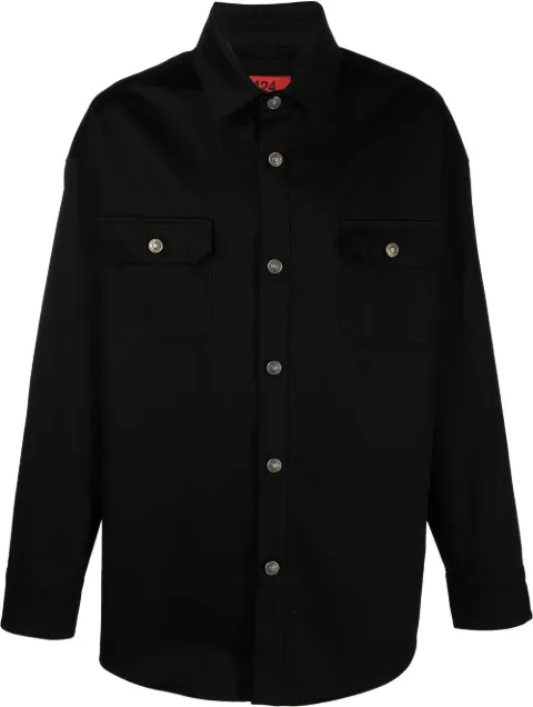 424 button-down fitted shirt jacker