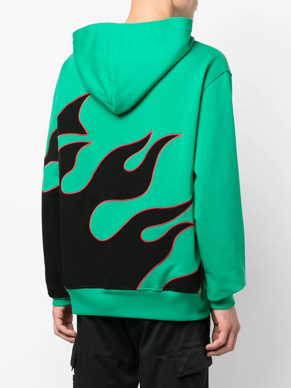 Green flame hoodie store