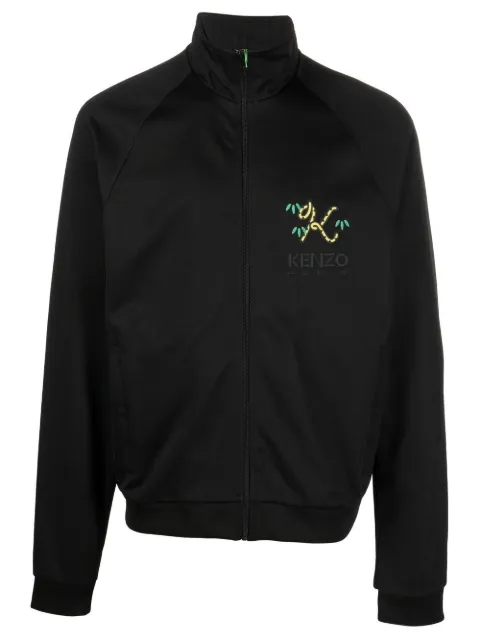 Kenzo sudadera con logo y cierre