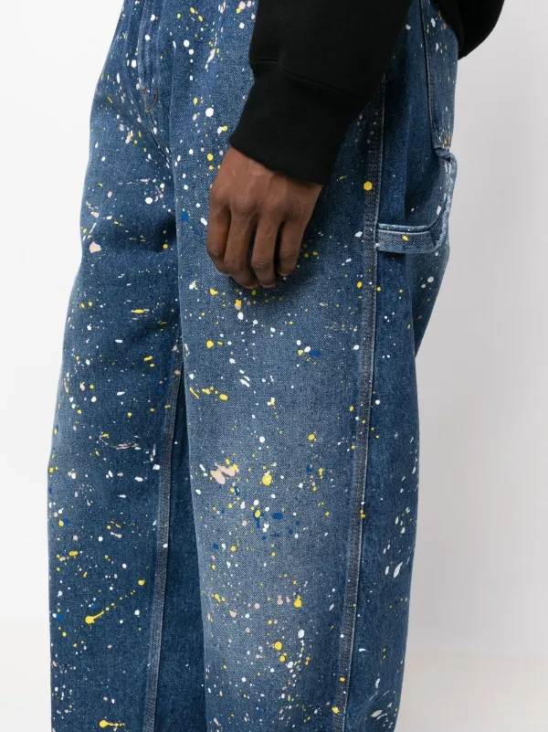 Maison Margiela paint-splatter straight-leg Jeans - Farfetch