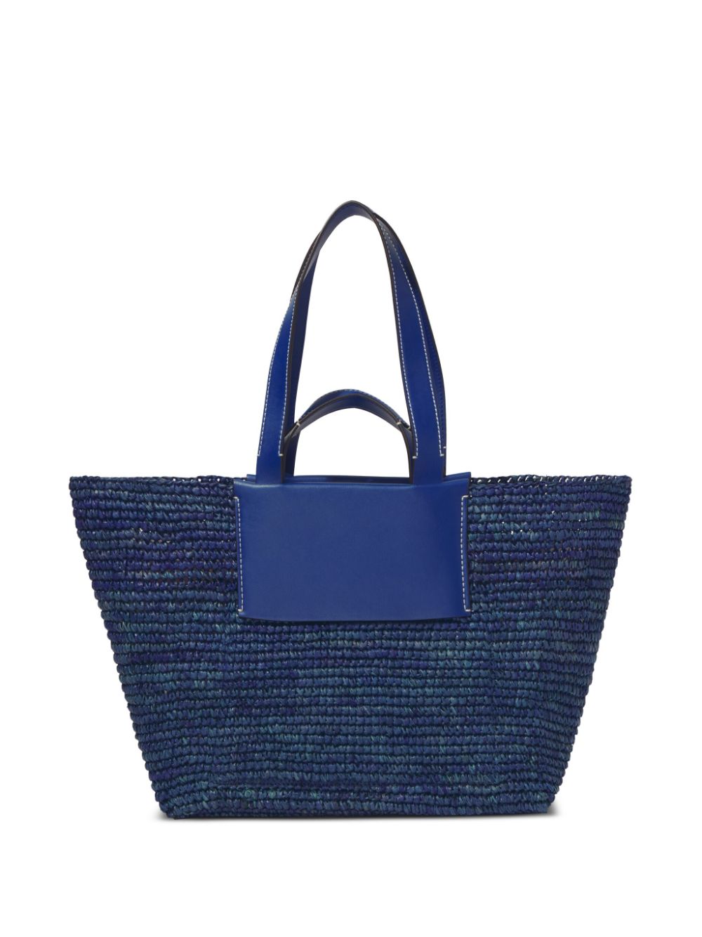 Navy blue straw on sale bag