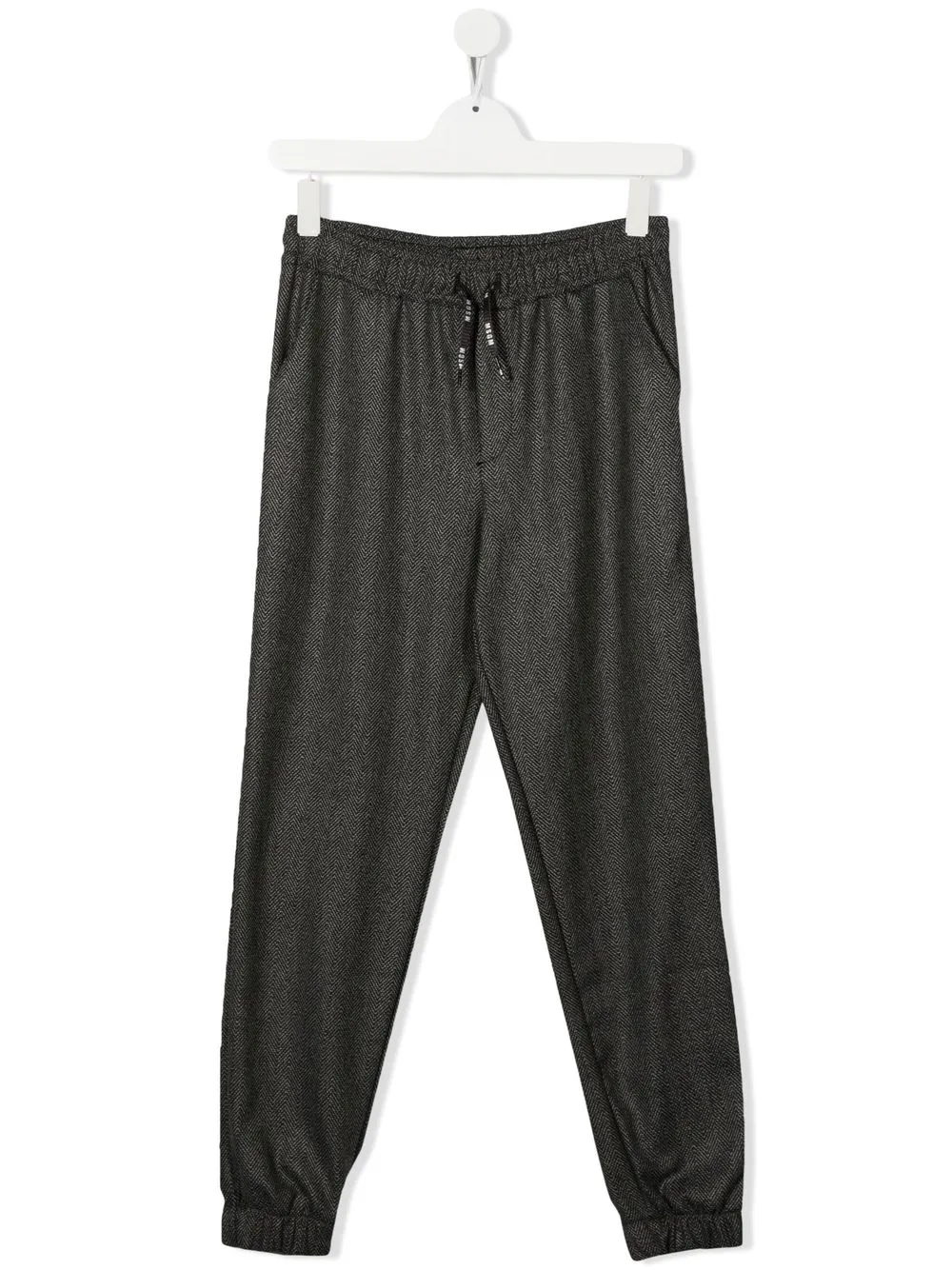 

MSGM Kids pantalones con pretina elástica - Gris