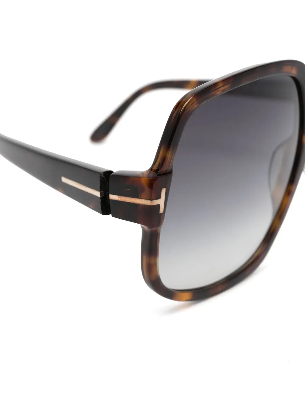 Shop Tom Ford Oversized-frame Sunglasses In Brown