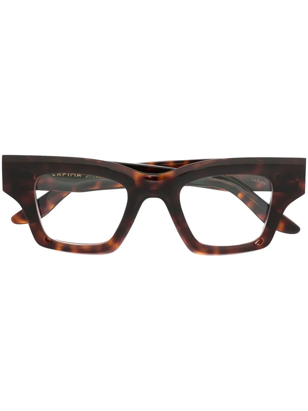 

Lapima tortoiseshell-effect square glasses - Brown