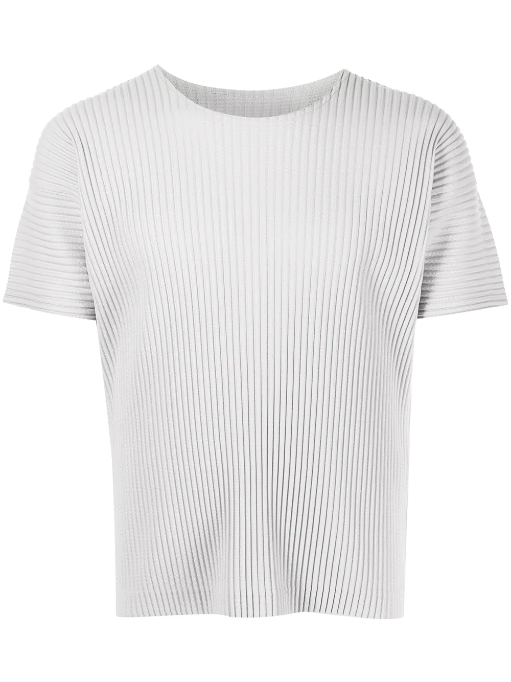 

Homme Plissé Issey Miyake playera plisada manga corta - Gris