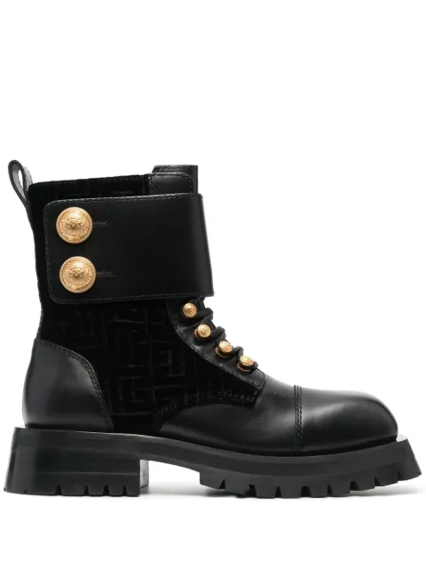 Balmain Ankle boot com botões gravados