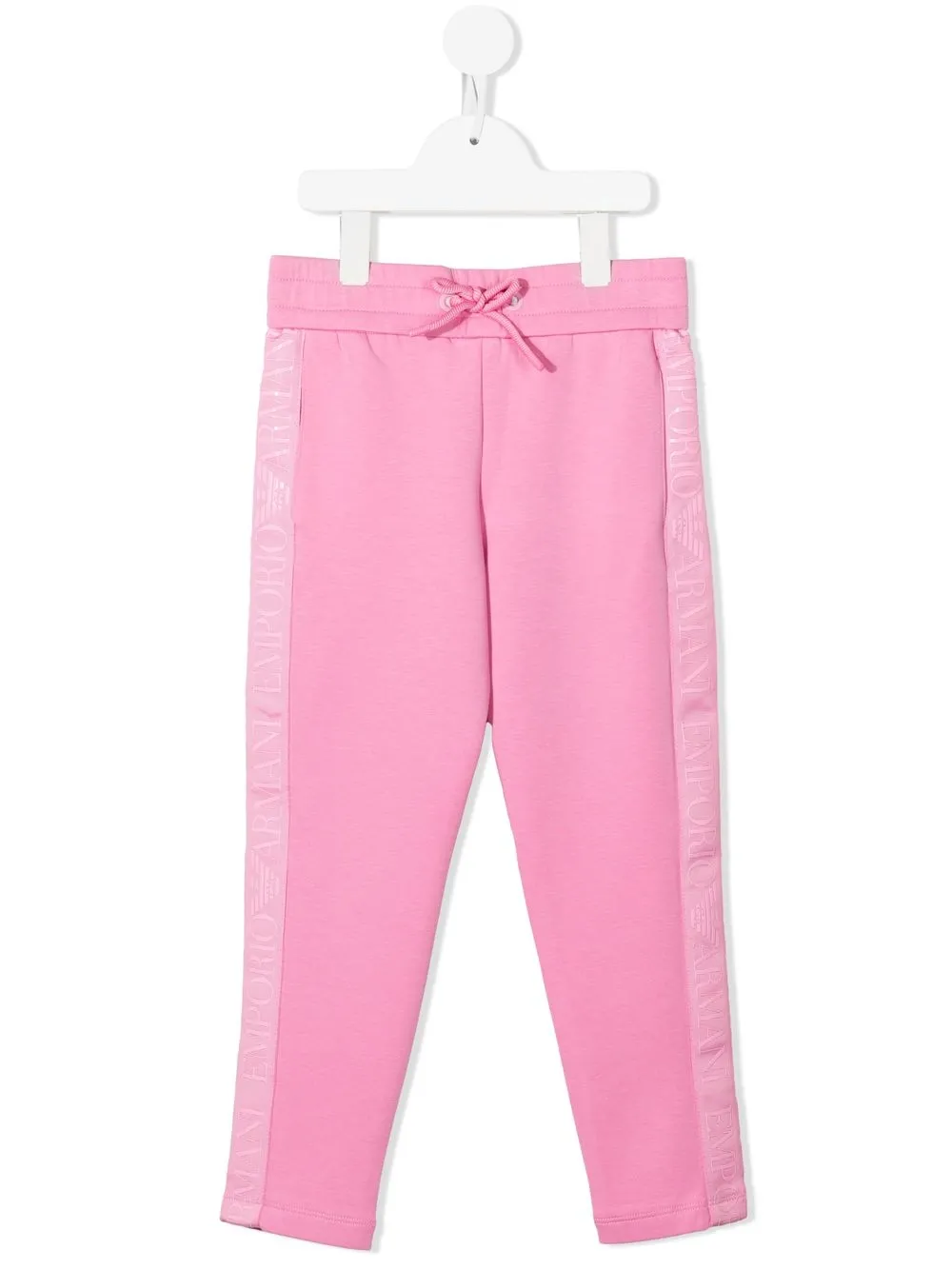 

Emporio Armani Kids logo-trim track pants - Pink