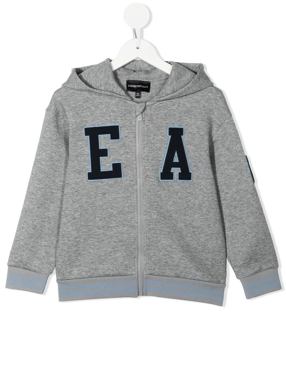 

Emporio Armani Kids hoodie con cierre - Gris