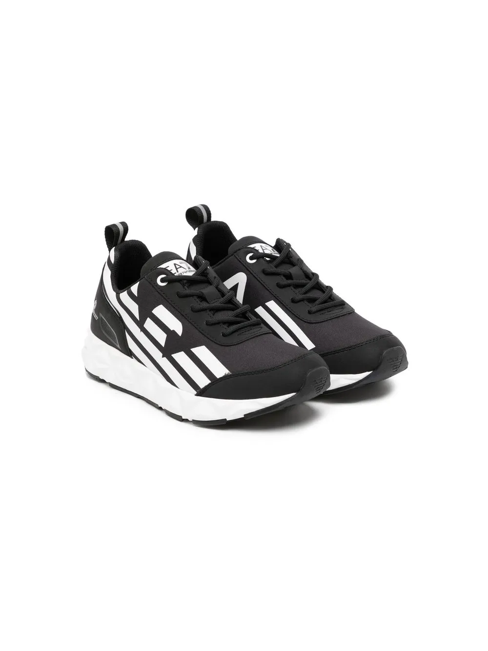 

Emporio Armani Kids logo-print sneakers - Black