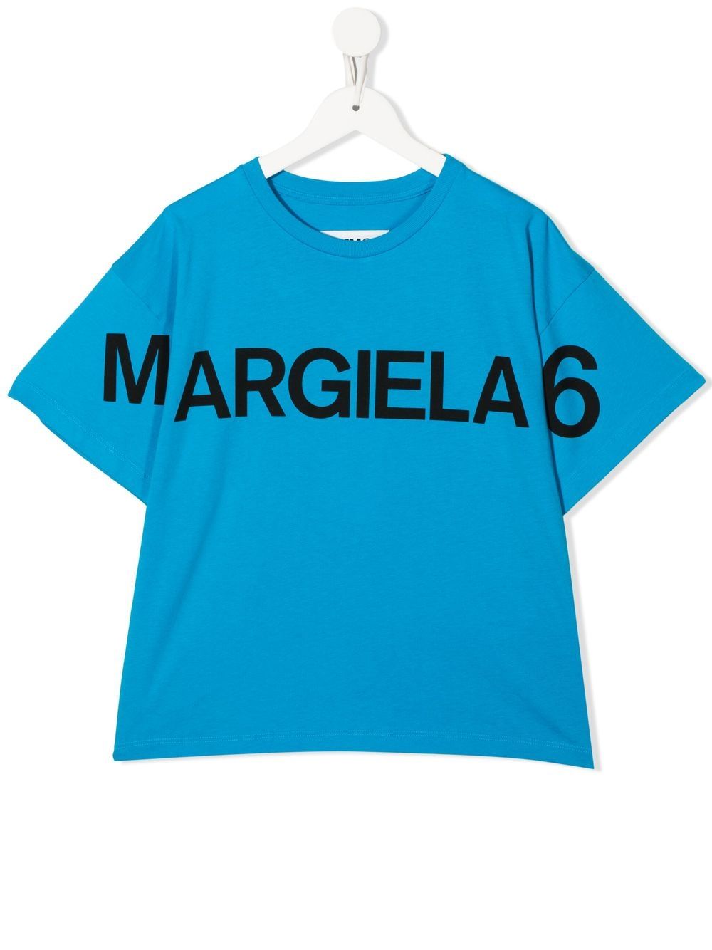 MM6 Maison Margiela Kids logo-print T-shirt - Blue