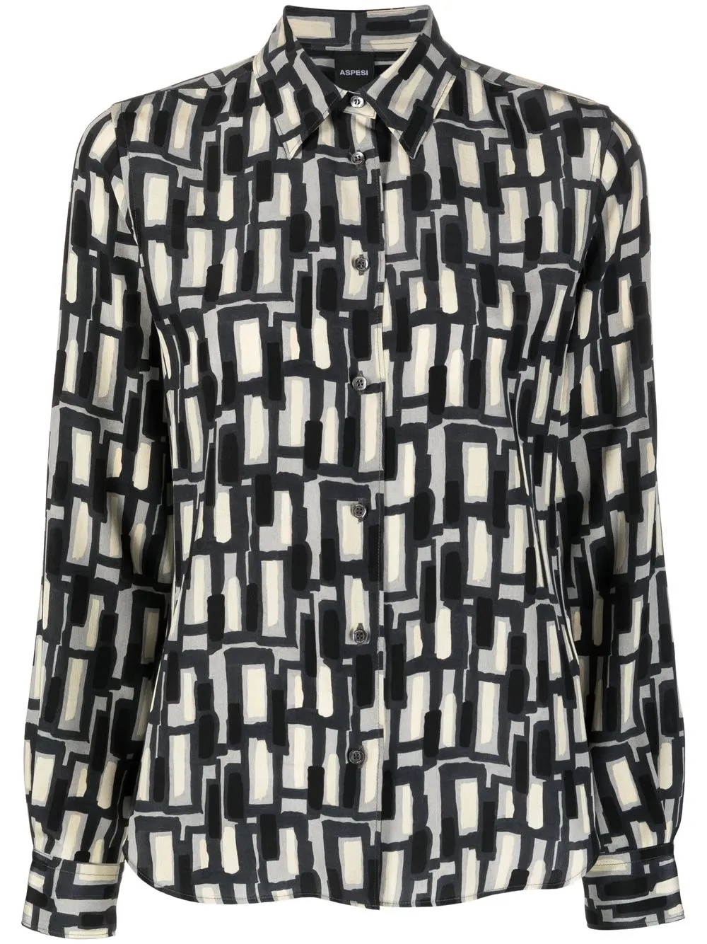 

ASPESI camisa con estampado geométrico - Neutro