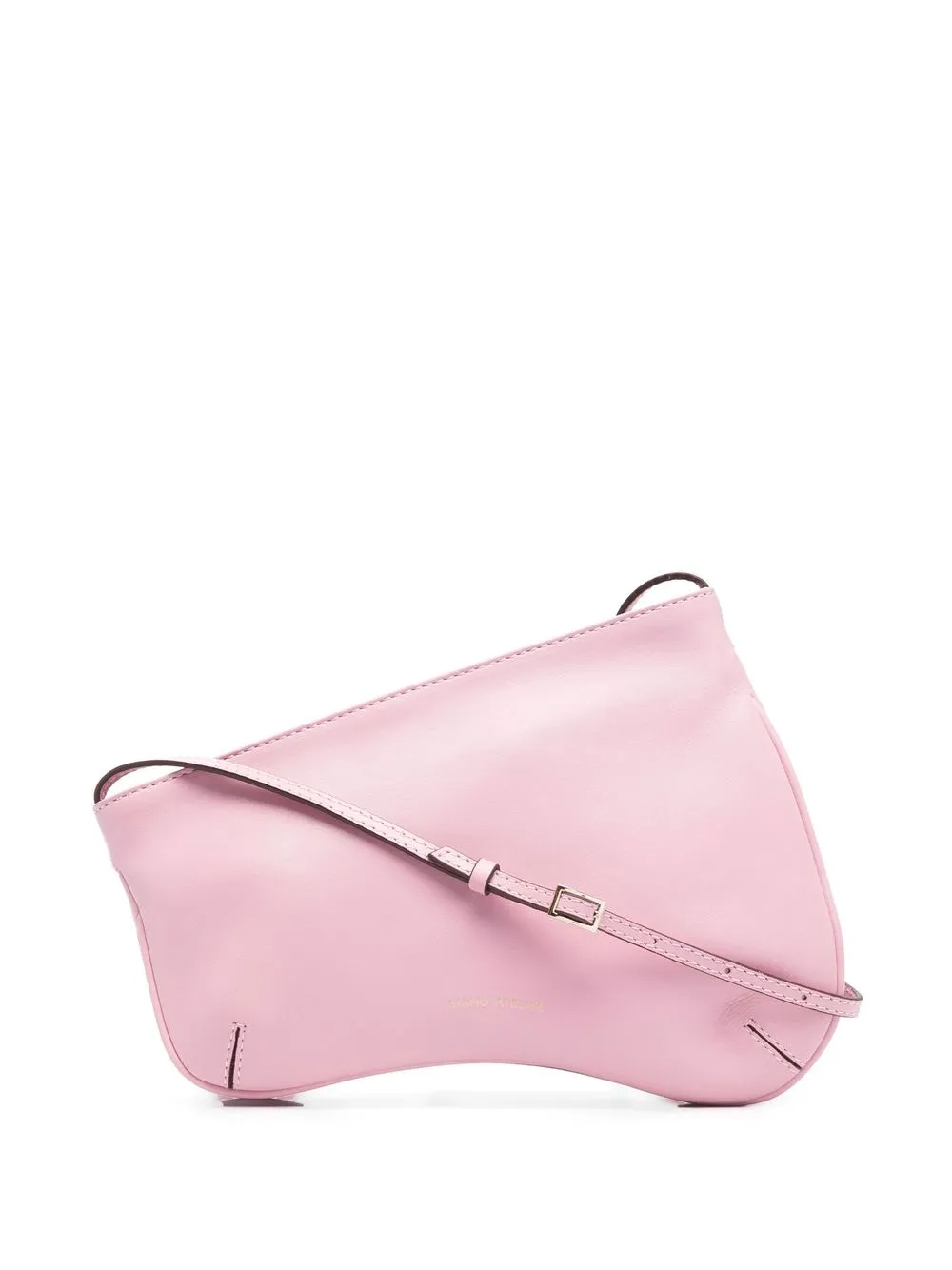 

Manu Atelier Curve leather shoulder bag - Pink