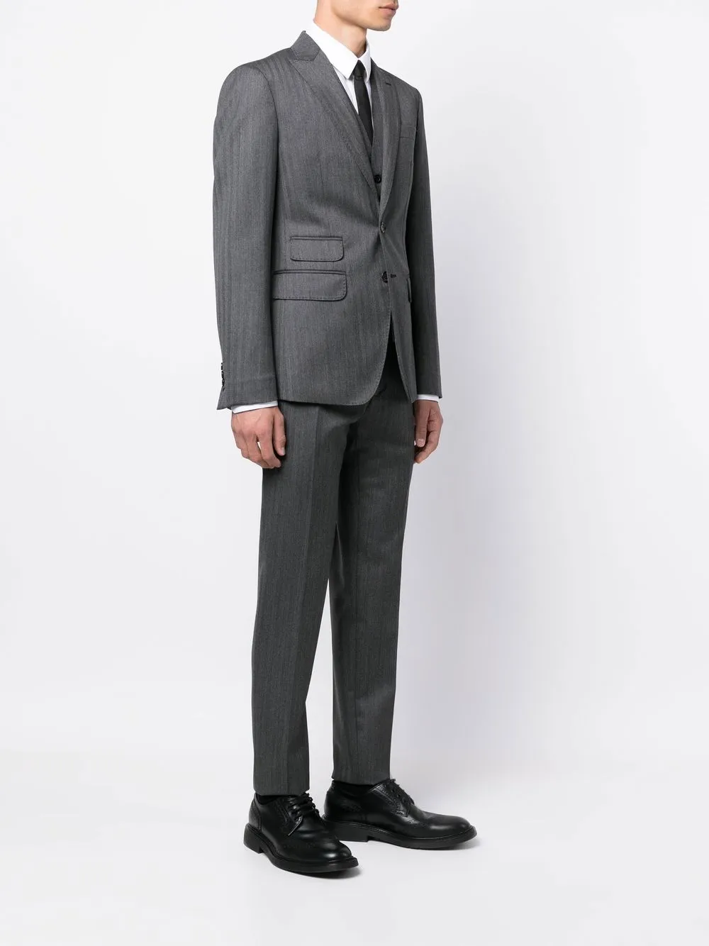 dsquared2 三件式单排扣西装套装