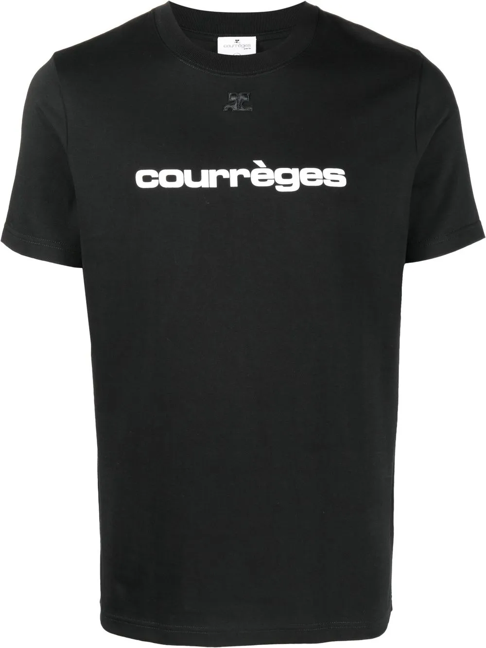 

Courrèges logo-print cotton T-shirt - Black