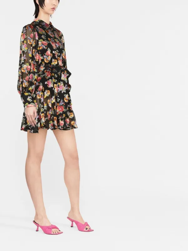 Alice+Olivia Mina floral-print Dress 