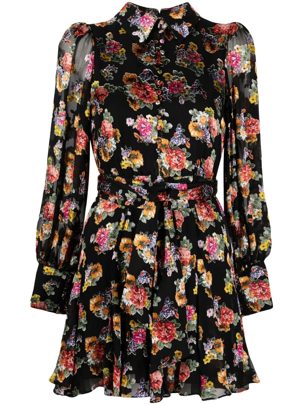 

Alice+Olivia vestido Mina con estampado floral - Negro