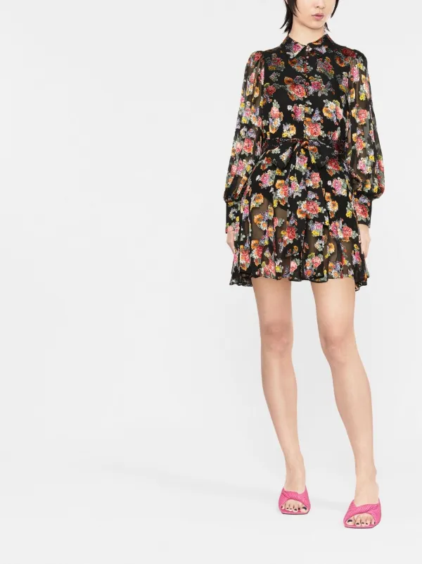 Alice+Olivia Mina floral-print Dress 