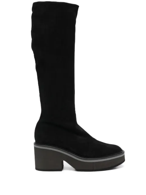 Clergerie Anki 75mm knee-high suede boots