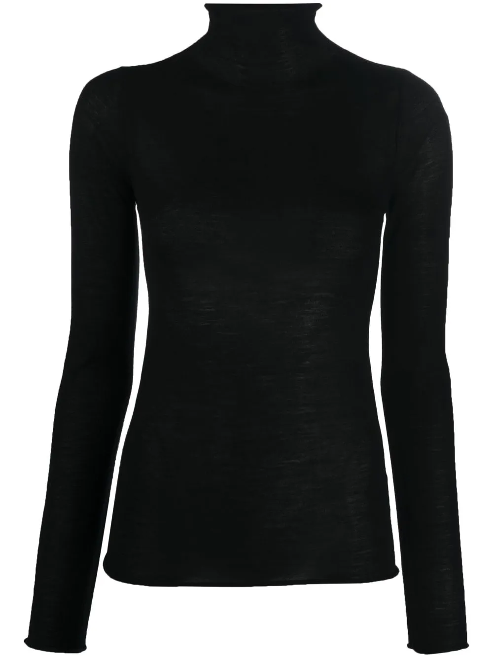 

Alysi fine-knit wool jumper - Black